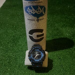 G-Shock STASH EDITION Dual-Tone Black and Blue Watch
